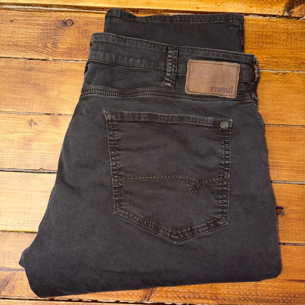 Mavi Matt Corduroy Pants Mens 38x32 (Fits 38x31) Brown Relaxed Straight Leg